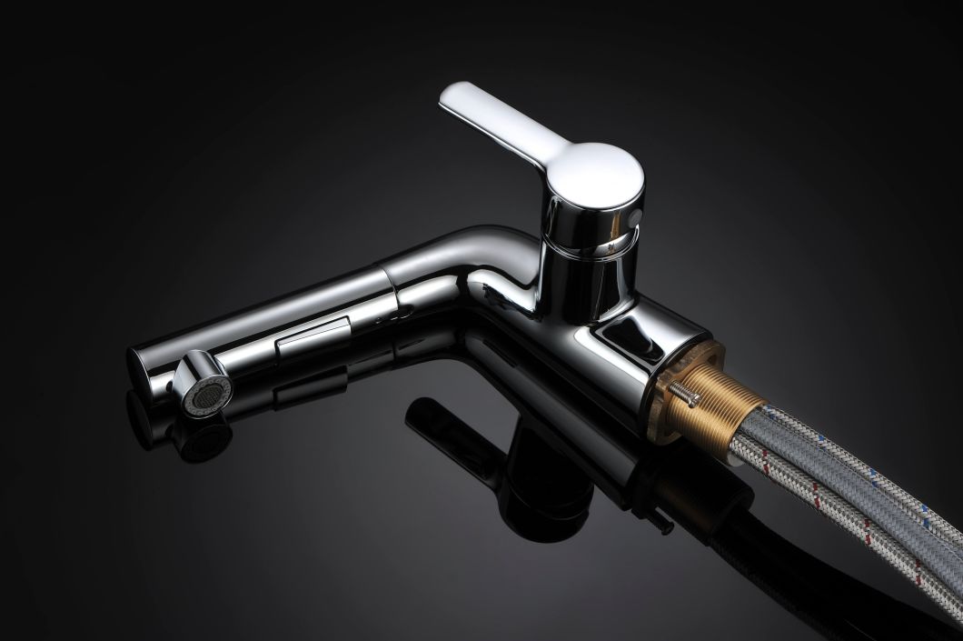 Grifo extra&iacute;ble para lavabo, grifo de agua pulverizada