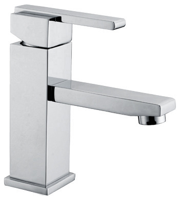 Grifo para lavabo fr&iacute;o de ba&ntilde;o peque&ntilde;o de lat&oacute;n cromado (101116)