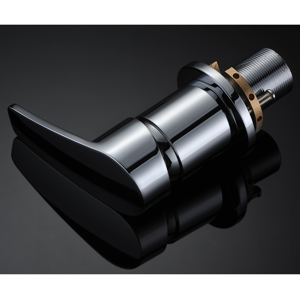 Grifo de fregadero cromado de 3 orificios, grifo de cocina extra&iacute;ble