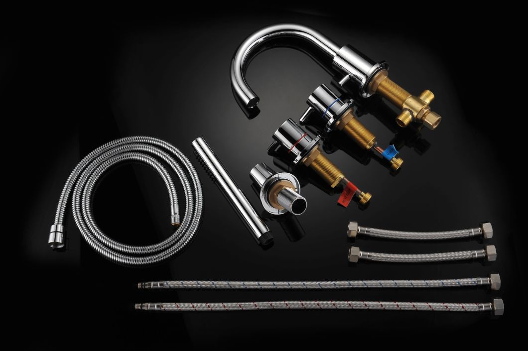 Grifo de ducha con lavabo de 4 orificios Grifo de ducha extra&iacute;ble