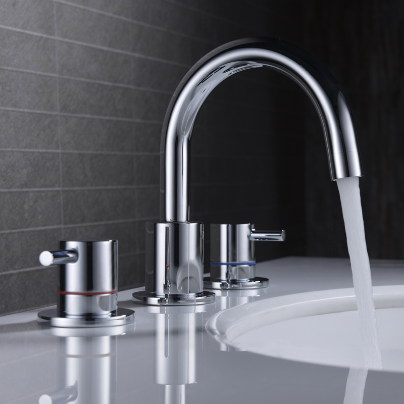 Grifo de ba&ntilde;era de 3 orificios, juego de cabezal de ducha, mezclador de agua para ba&ntilde;era