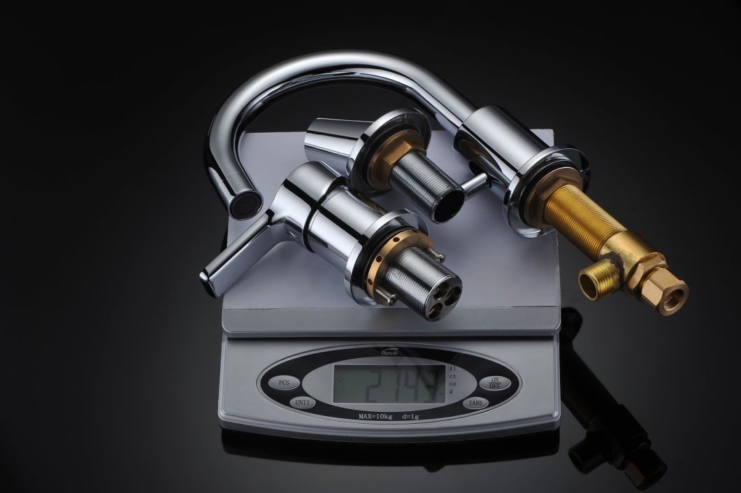 Grifo para lavabo de 3 orificios con grifo de ducha de mano extra&iacute;ble