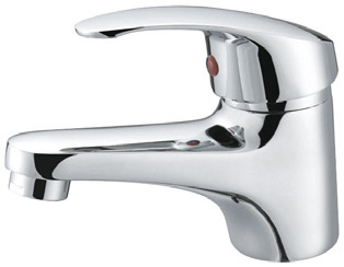 Grifo para lavabo fr&iacute;o de ba&ntilde;o peque&ntilde;o de lat&oacute;n cromado (101116)