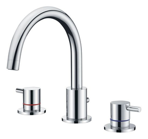 3 Hole Bathtub Faucet Shower Head Set Tub Water Mixer