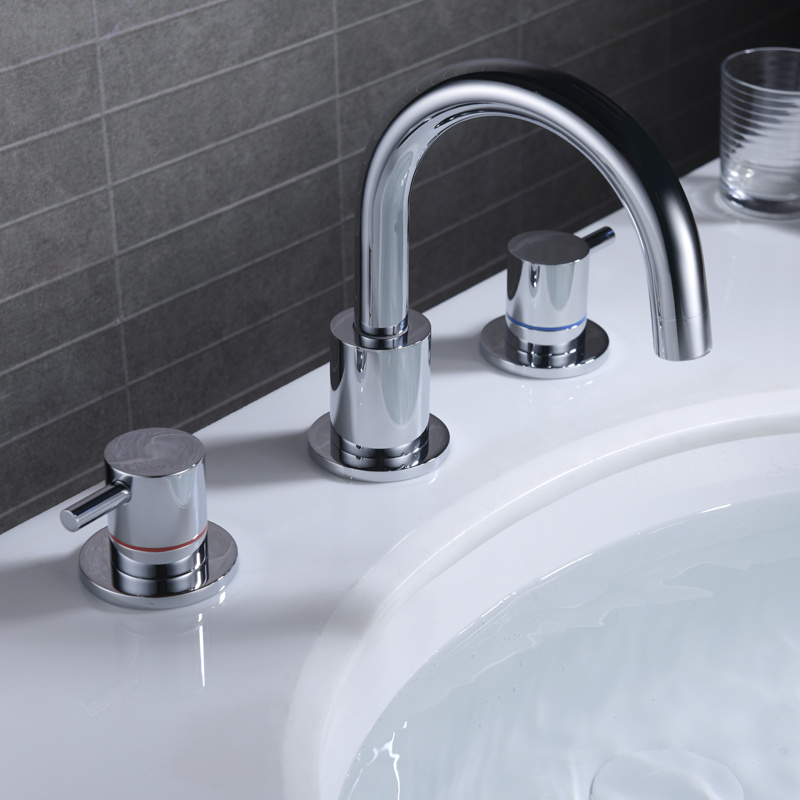Grifo de ba&ntilde;era de 3 orificios, juego de cabezal de ducha, mezclador de agua para ba&ntilde;era