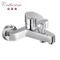 Contemporary Brass Single Lever Wall-Mounted Tub Faucet in Chrome (23605)