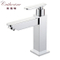 Square Brass Single Lever Lavatory Cold Basin Tap in Chrome