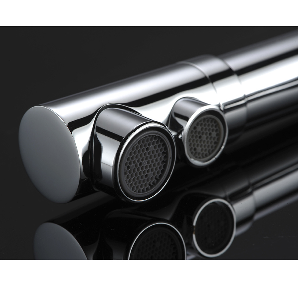 Uso purificado de la cocina del grifo del grifo del agua de la placa de Chrome de plata