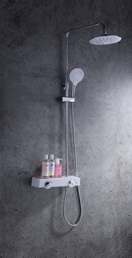 Juego de ducha para ba&ntilde;o, cabezal de ducha, agua caliente