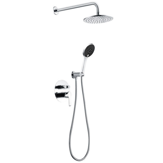 Wall Mounted Shower Set Bathroom Water Mixer Shower Head Rainfull