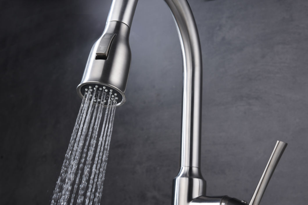 Grifo de cocina de acero inoxidable, art&iacute;culos sanitarios