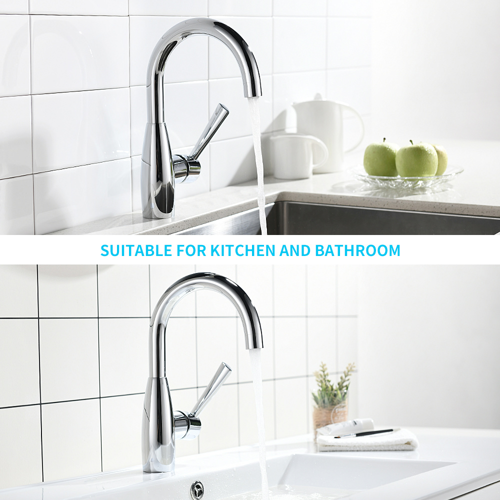 Grifo para lavabo de ba&ntilde;o con un solo orificio, grifo para lavabo de preparaci&oacute;n