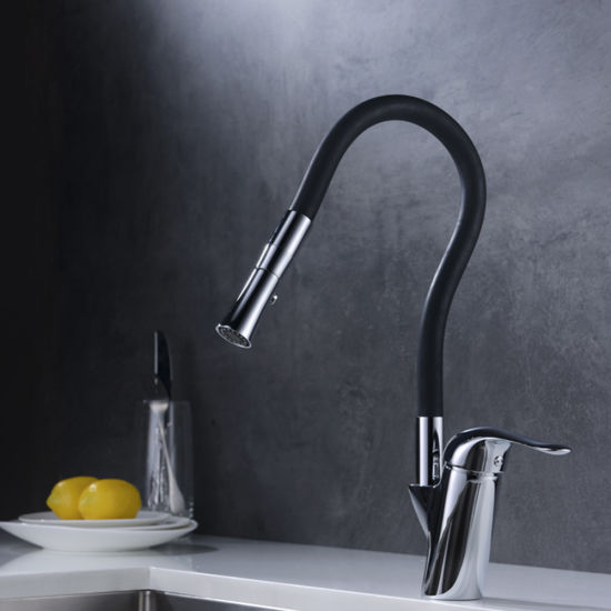 New Style Brass Chrome Sink Taps Flexible Spout Kitchen Faucet
