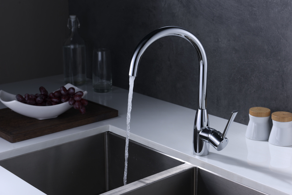 Grifo de ba&ntilde;o de grifo de cocina de 2 v&iacute;as de acero inoxidable