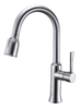 Deck Mounted Pull out Kitchen Silver Faucet Water Mixer Tap