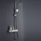 Digital Shower Set with Shelf Platform, Thermostatic Rain Shower Mixer Faucet Set