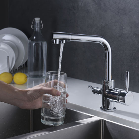 3 Way Kitchen Faucet Drinking Water Tap Mixer RO Filter