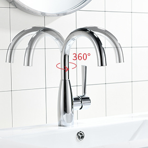 Grifo de cocina con placa cromada, art&iacute;culos sanitarios, grifo de agua