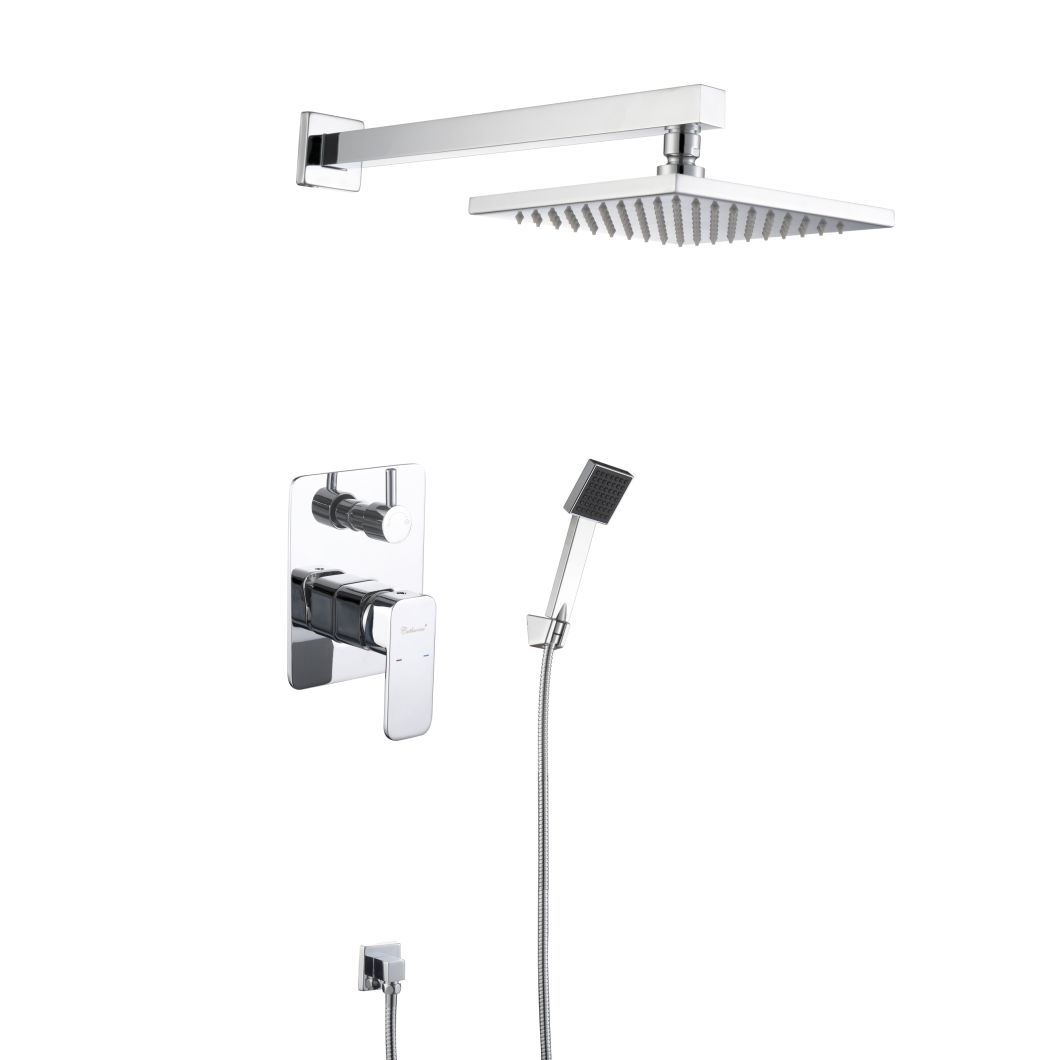 La tecnolog&iacute;a de inyecci&oacute;n de aire grifo de ducha de cromo cepillado para ba&ntilde;o