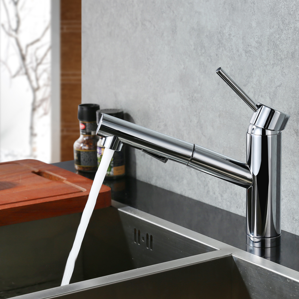 Mezclador de agua para grifo monomando montado en cubierta