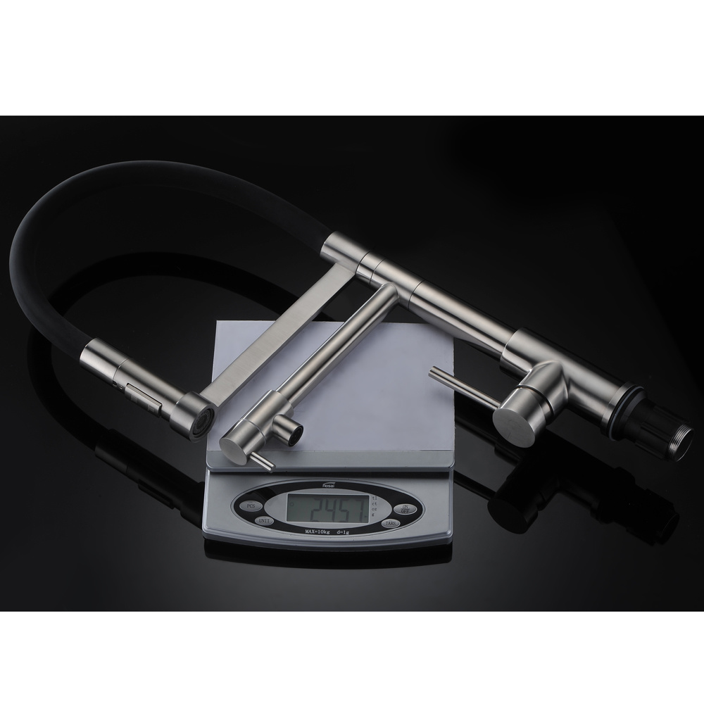 Grifo de cocina con funci&oacute;n negra de grifo de 3 v&iacute;as de agua purificada