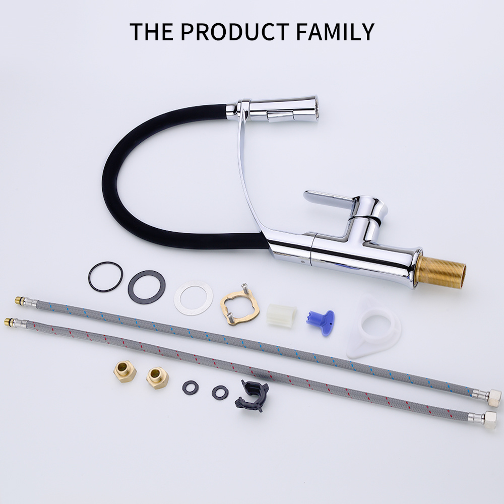 Grifo de fregadero abatible para cocina en cromo (40235)