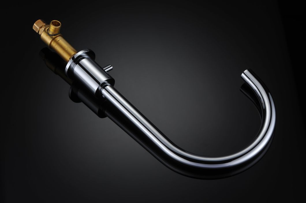 Grifo de fregadero cromado de 3 orificios, grifo de cocina extra&iacute;ble