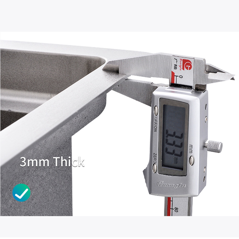 Fregadero de cocina de doble cuenco de acero inoxidable 304 hecho a mano Nano PVD