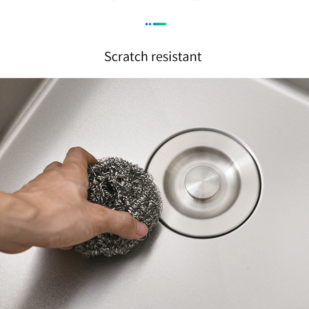 Fregadero de cocina de acero inoxidable 304 resistente a ara&ntilde;azos