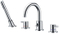4 Hole Basin Shower Head Faucet Pull out Shower Tap