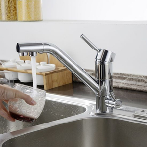 Brass Two Way Drinking Water Faucet in Chrome for Kitchen (40214)