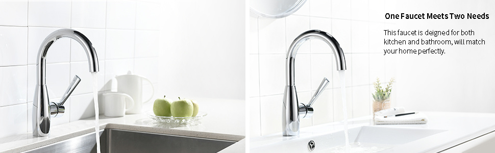 Grifo de cocina con placa cromada, art&iacute;culos sanitarios, grifo de agua