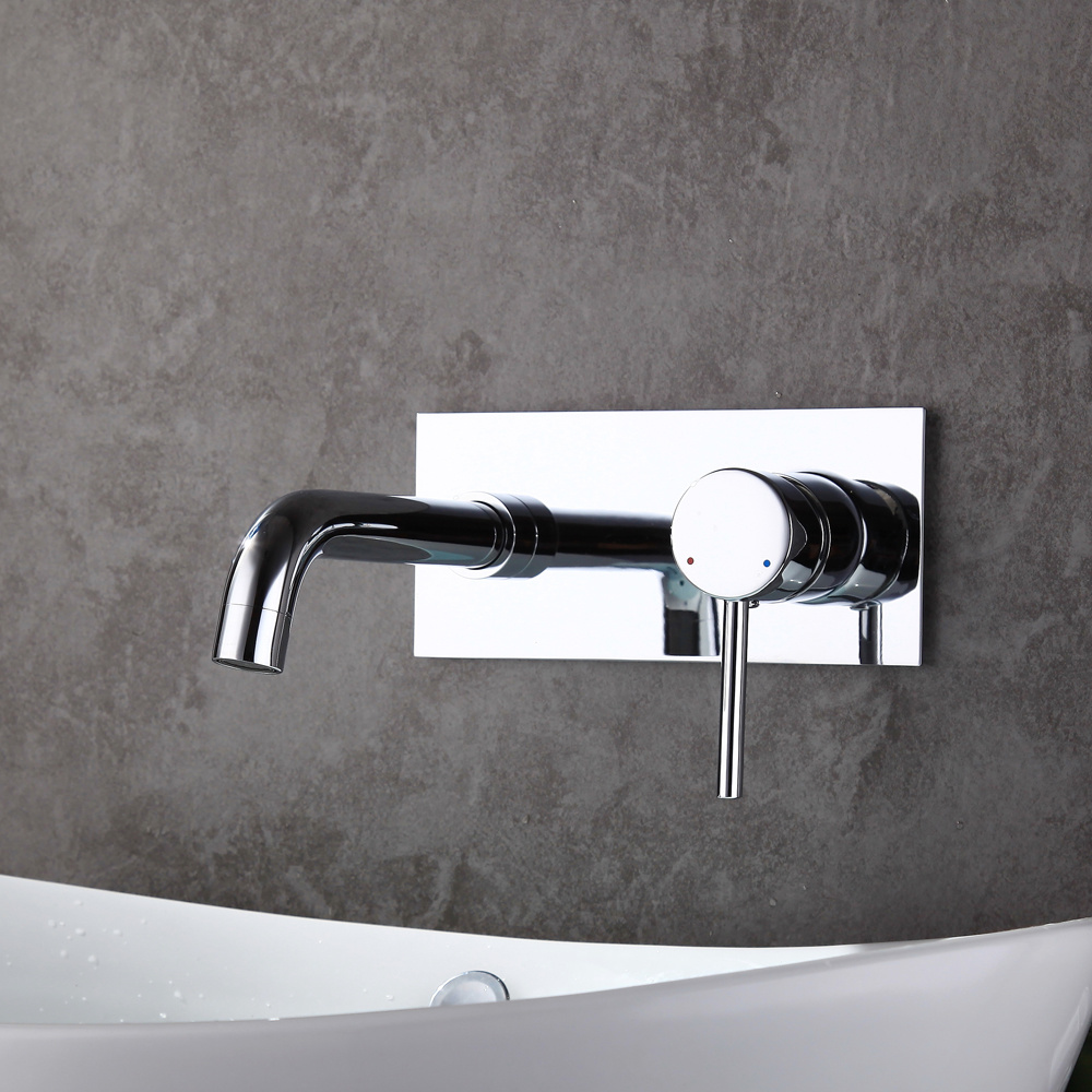 Grifo de lavabo montado en la pared Grifo con manija de temperatura