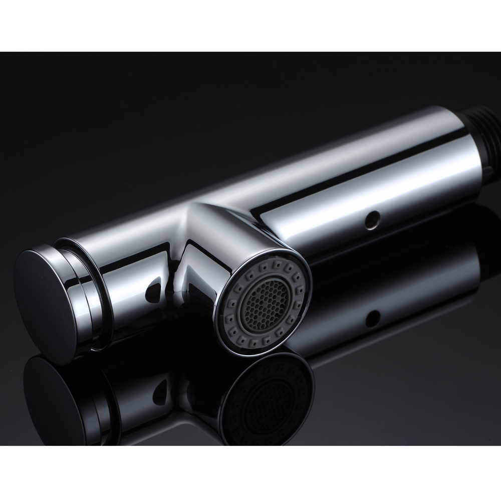 Grifo de fregadero cromado de 3 orificios, grifo de cocina extra&iacute;ble