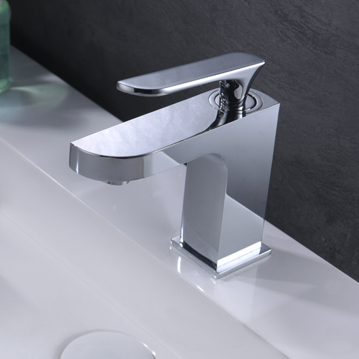 Grifo mezclador para lavabo estilo India, grifo de ba&ntilde;o en cromo