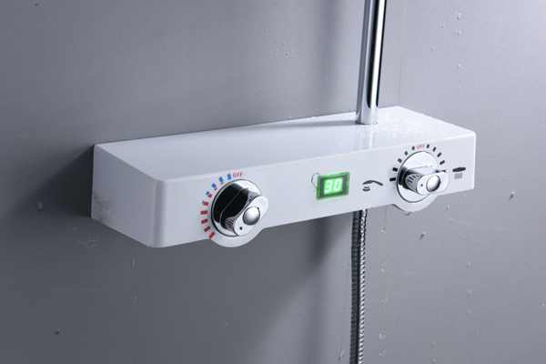 Columna de ducha de 2 v&iacute;as con pantalla digital de temperatura