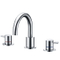 3 Hole Bathroom Faucet in Chrome, Widespread Faucet