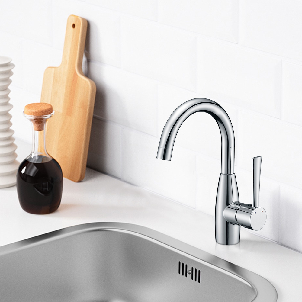 Grifo de cocina Grifo para fregadero cromado con rotaci&oacute;n de 360 ​​grados