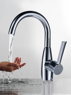 Grifo de cocina Grifo para fregadero cromado con rotaci&oacute;n de 360 ​​grados