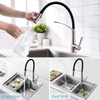 Pull out Kitchen Faucet, Black Stainless Steel Sink Tap