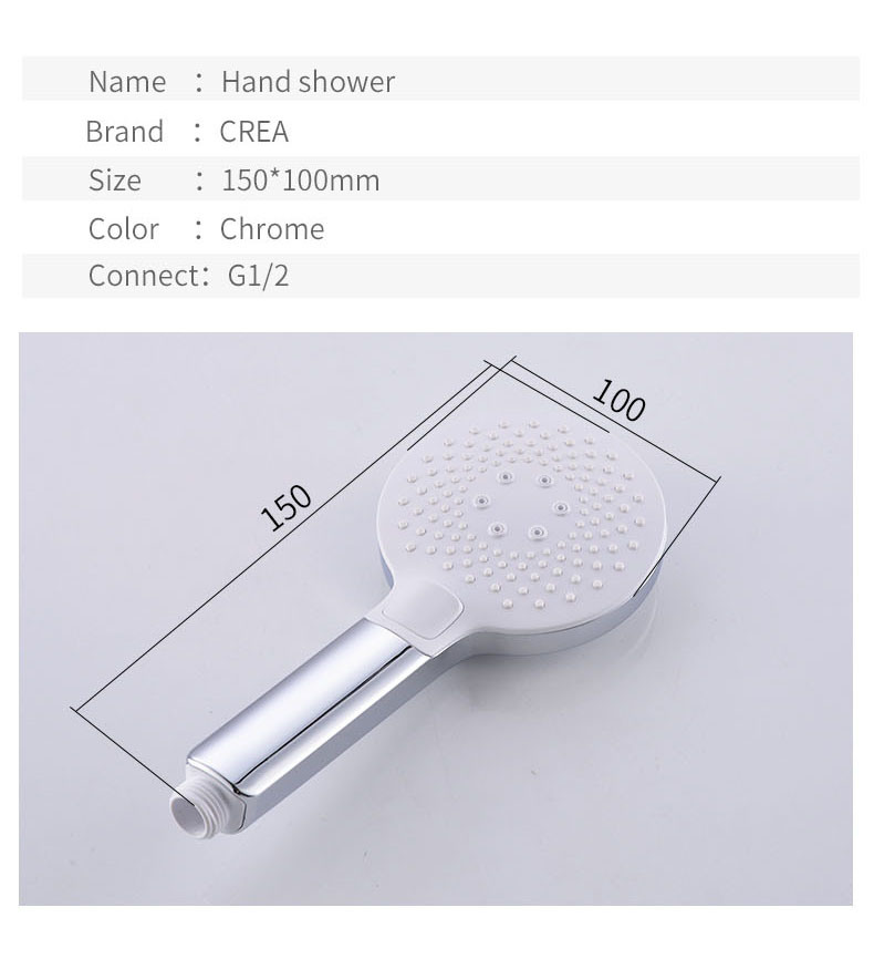 Cabezal de ducha de alta presi&oacute;n con 3 funciones, para condiciones de baja presi&oacute;n de agua