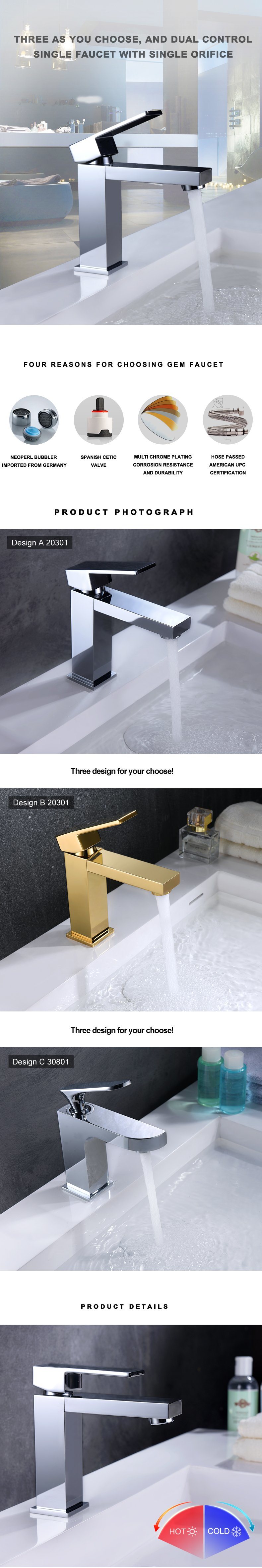 Grifo para grifo con manija monomando y control dual