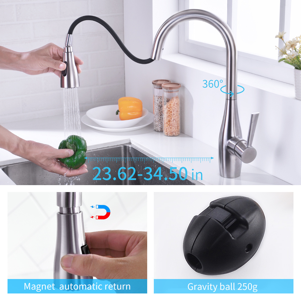 Grifo extra&iacute;ble para cocina, grifo Sind extra&iacute;ble