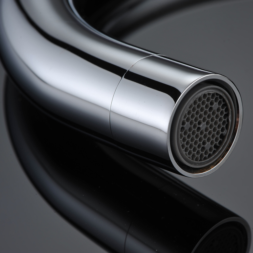 Grifo de fregadero cromado de 3 orificios, grifo de cocina extra&iacute;ble